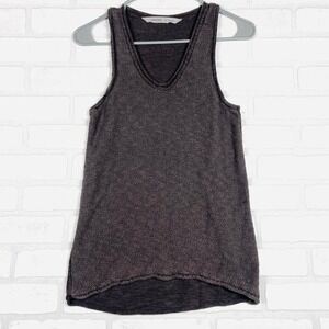 Athleta Gray Knit Tank Top Womens‎ XS V Neck Sleeveless Casual Versatile